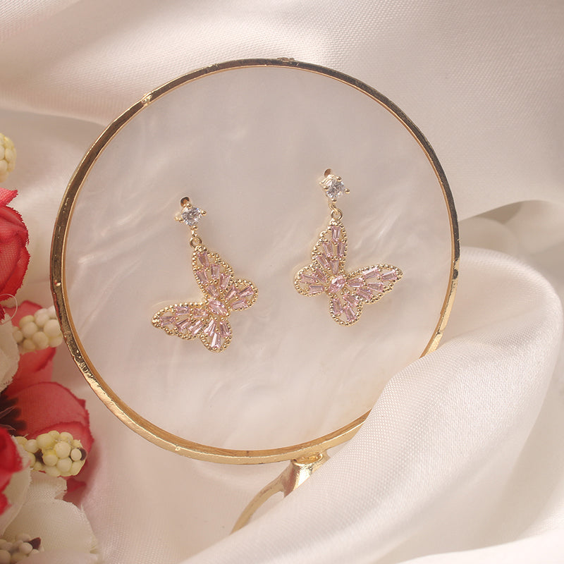 Silver Butterfly Earrings