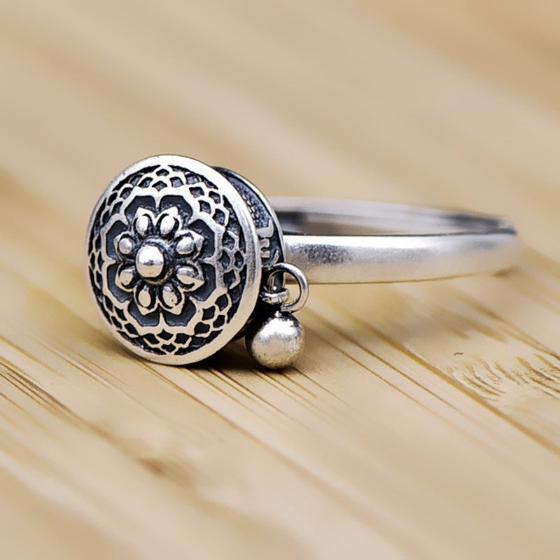 Tibetan Lotus Mandala Lucky Ring - 1+1 FREE