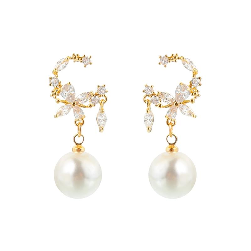 Pearl Flower Earrings