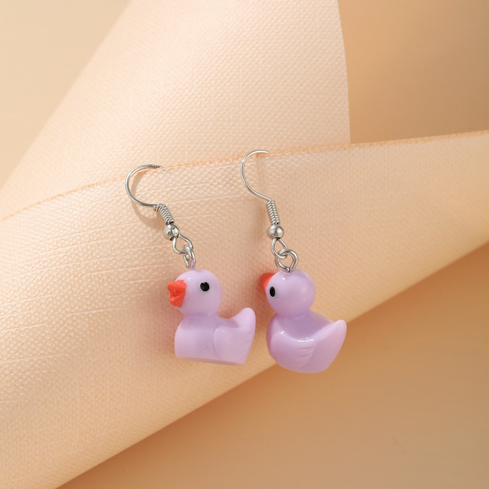 Cute Duck Stud Earrings