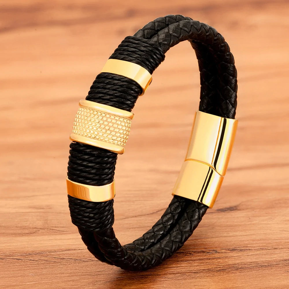 Grandson-Beautiful Chapters Woven Leather Style Bracelet