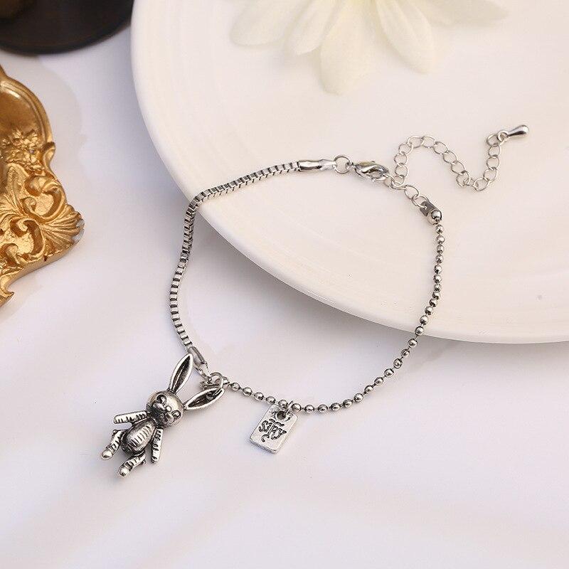 Vintage Rabbit Charm Bracelet