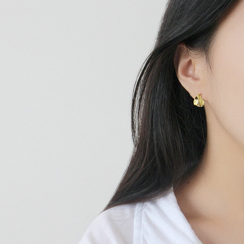 Irregular Leaf Earrings