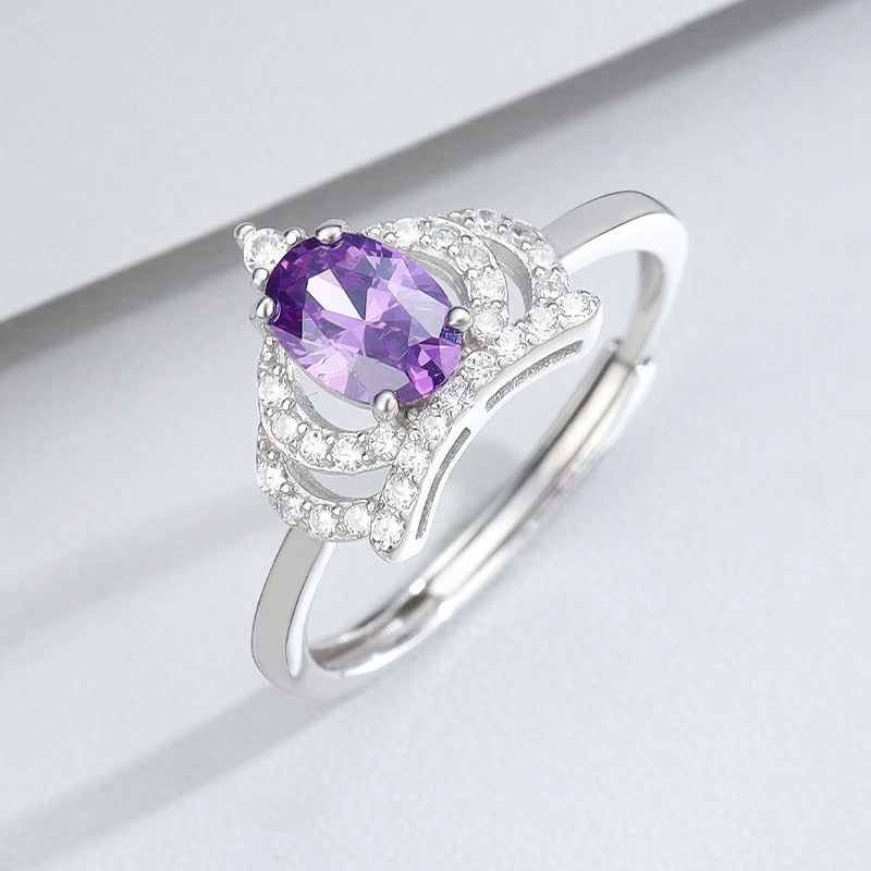 Purple Zircon Ring