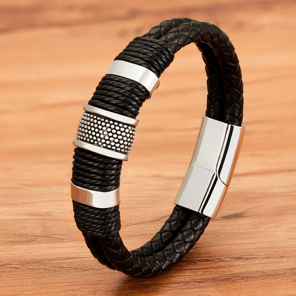 Grandson-Beautiful Chapters Woven Leather Style Bracelet