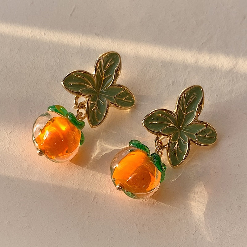 Sweet Orange Earrings