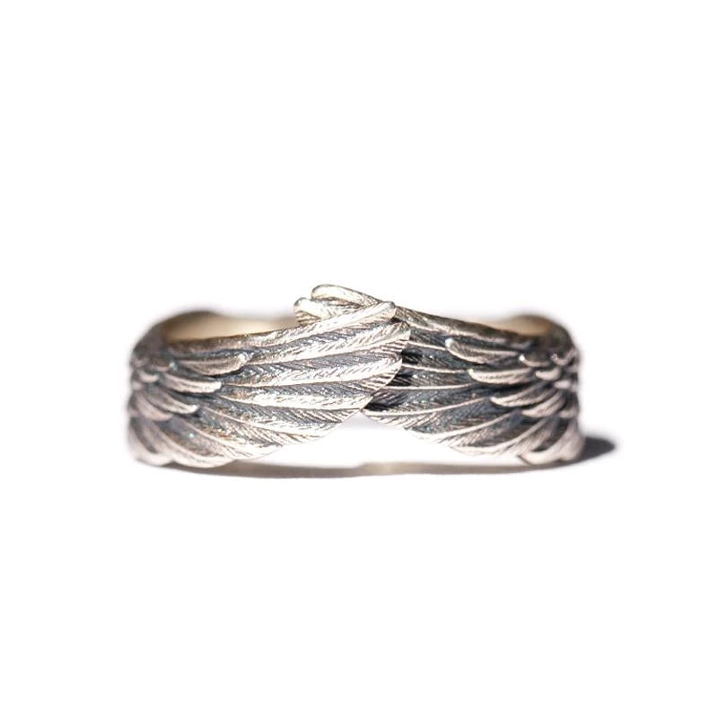 Retro Angel Wings Ring