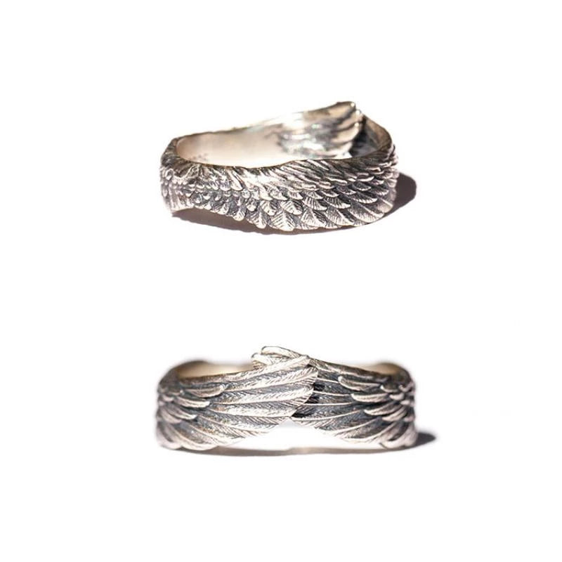 Retro Angel Wings Ring