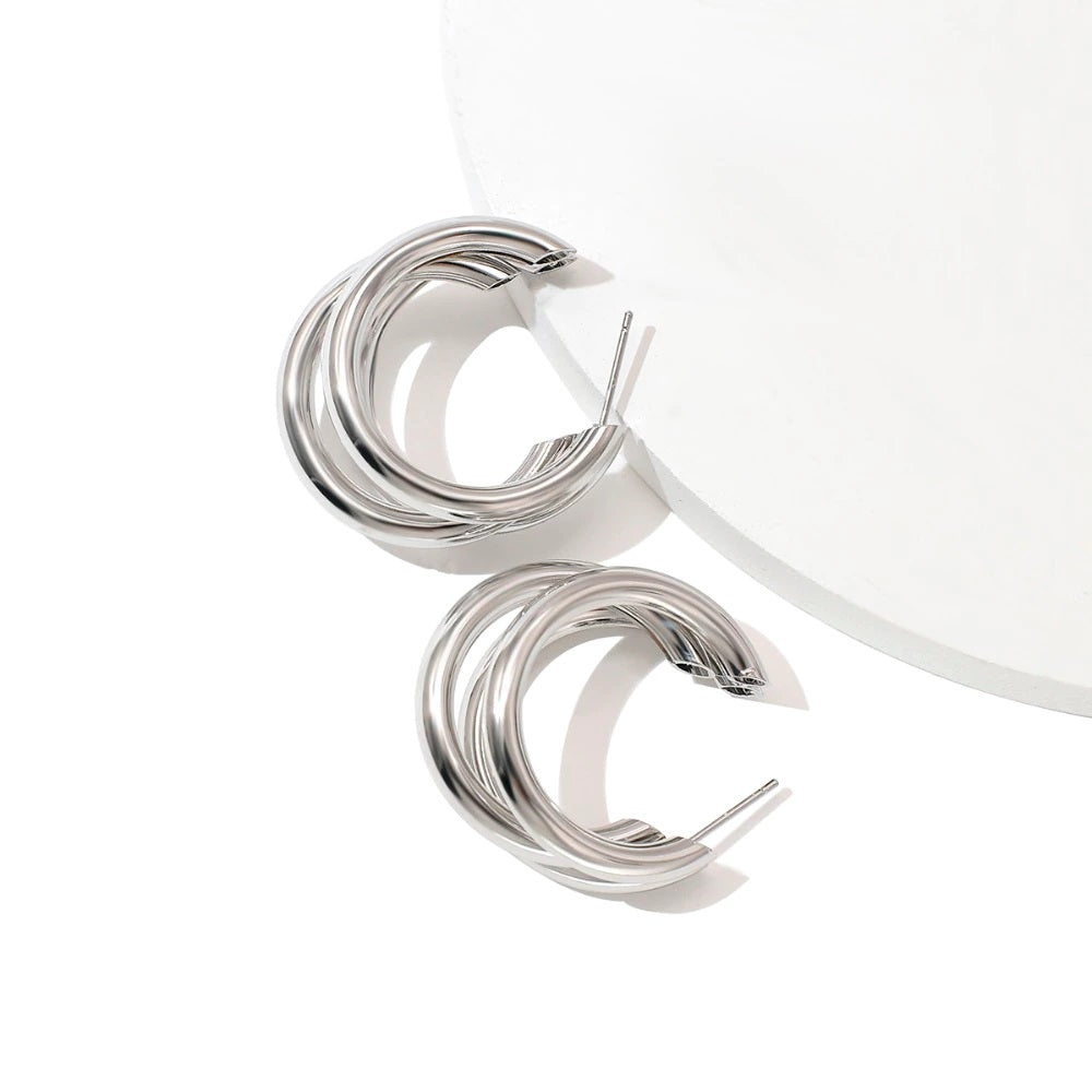 Triple Hoop Earrings