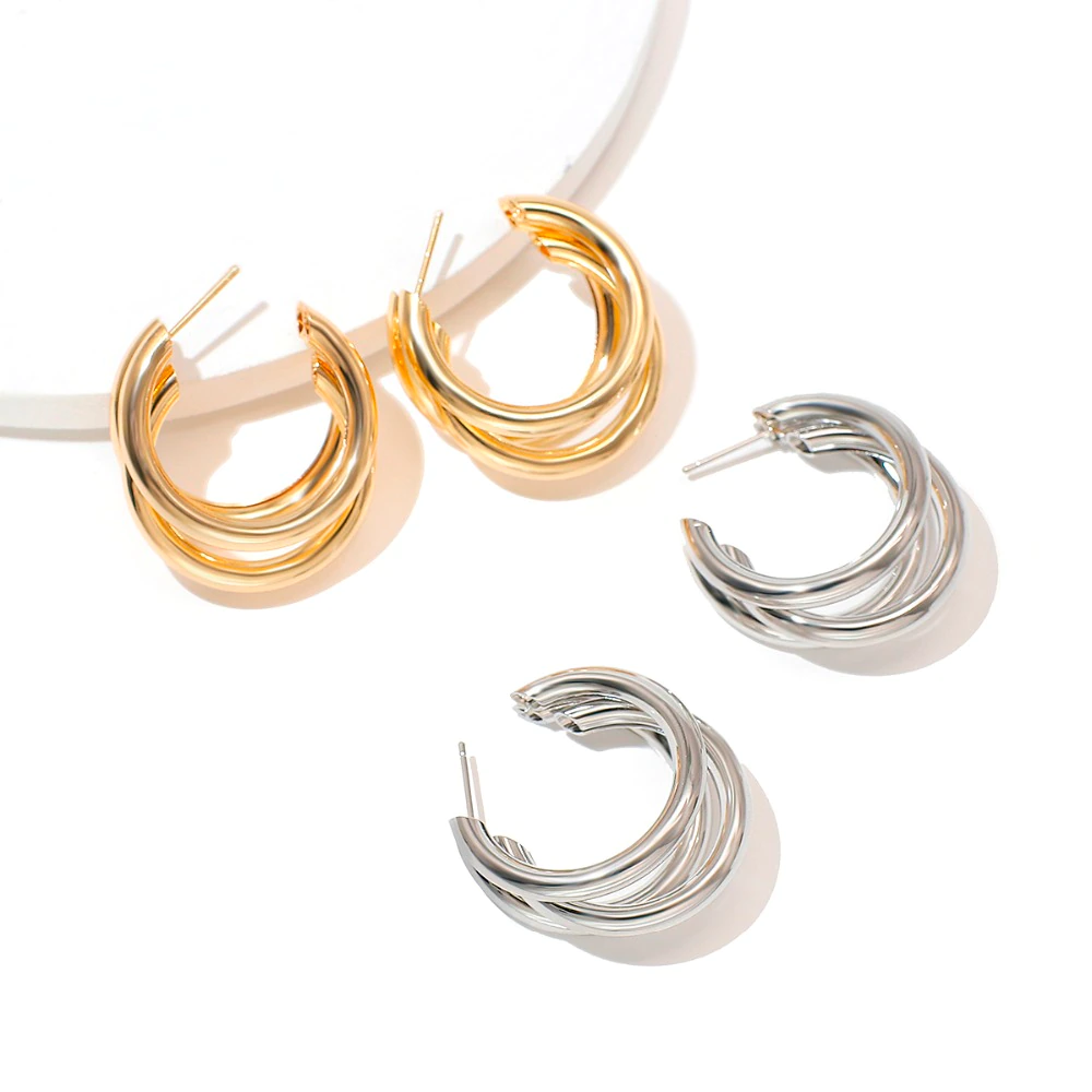 Triple Hoop Earrings