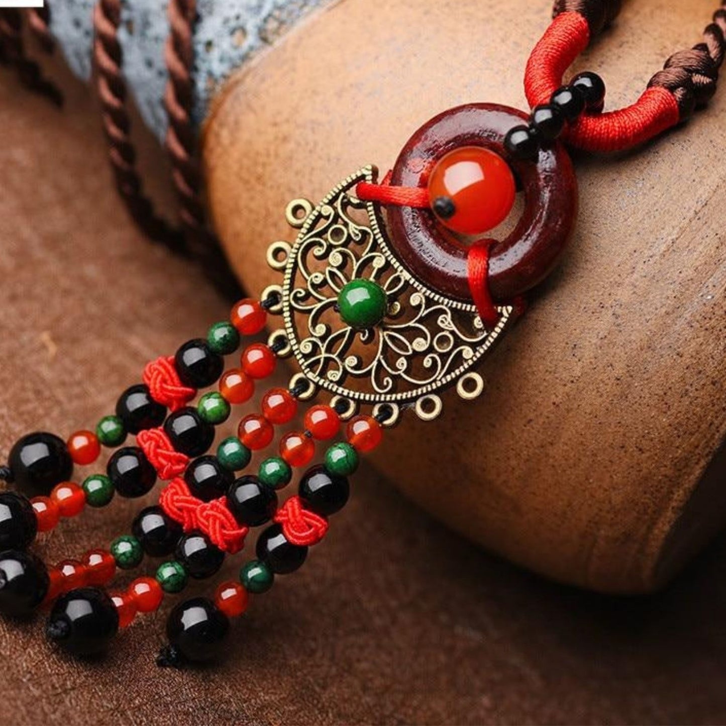 Ethnic Sweater Necklace