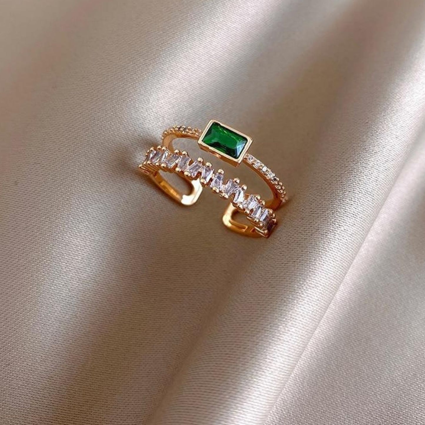 Zircon Crown Ring