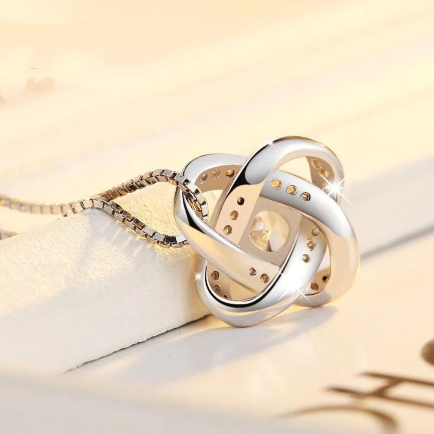 Unbiological Sister - Friendship Knot Necklace - The Perfect Gift for BFFs