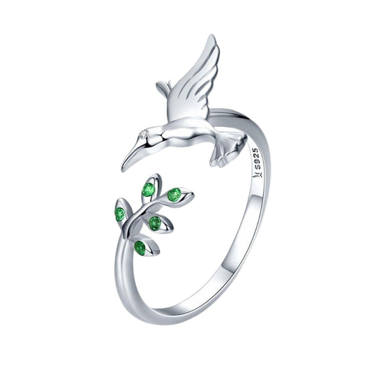 Bird Leaf Ring