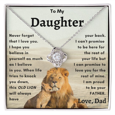 old lion necklace to my daughter