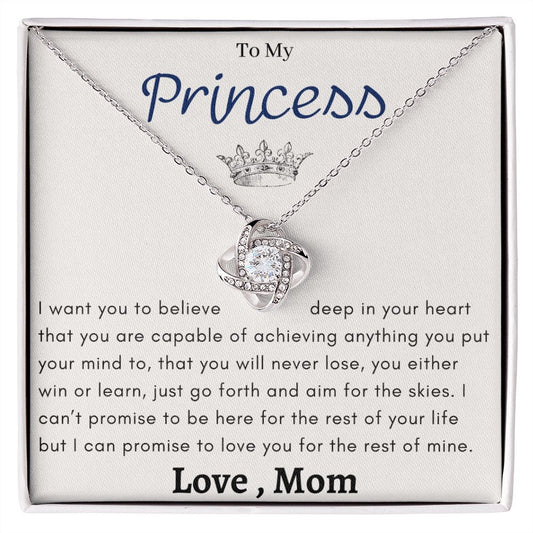 Love knot to my daughter - I can promise to love you...