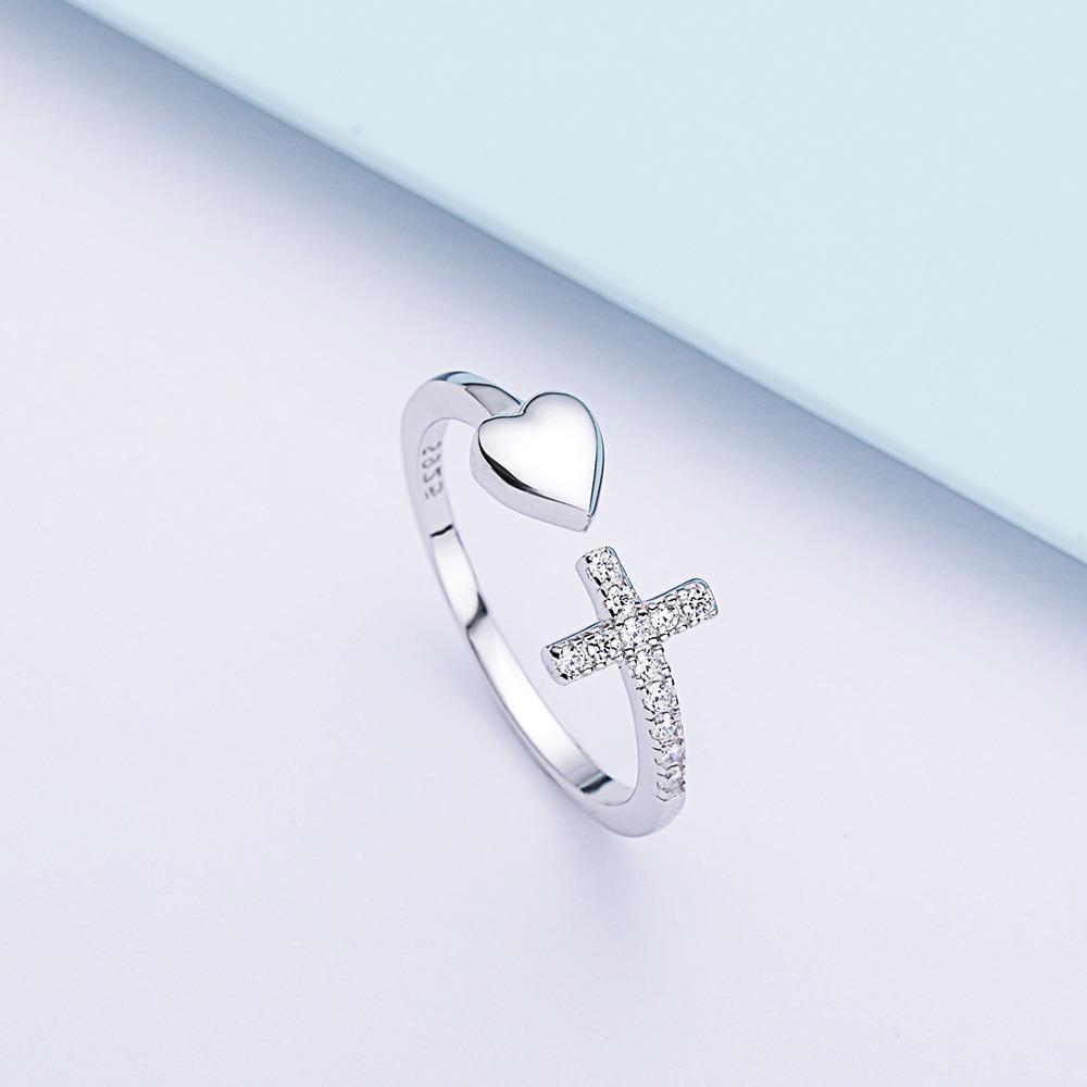 TO MY DAUGHTER PRAY THROUGH IT CROSS & HEART RING