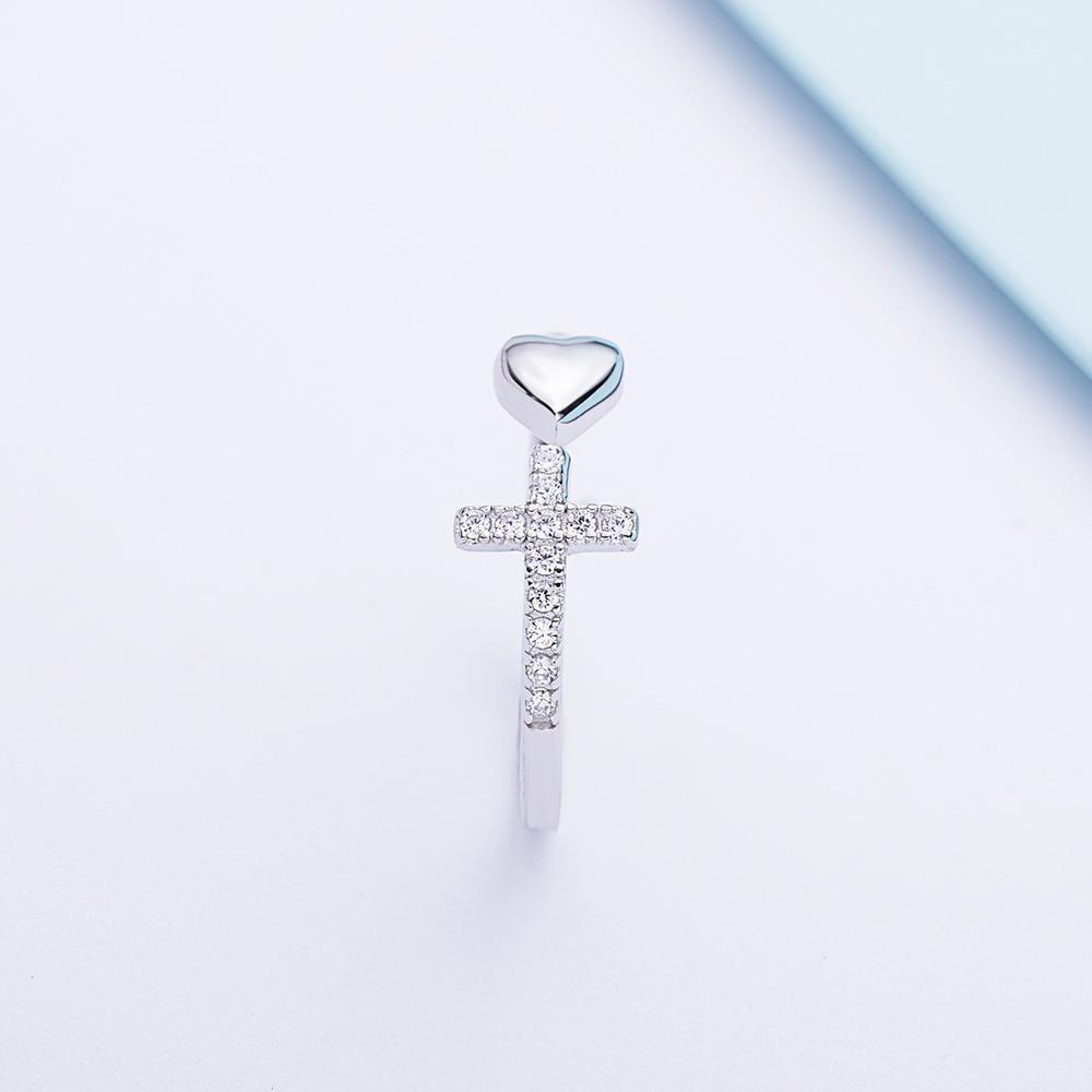 TO MY DAUGHTER PRAY THROUGH IT CROSS & HEART RING