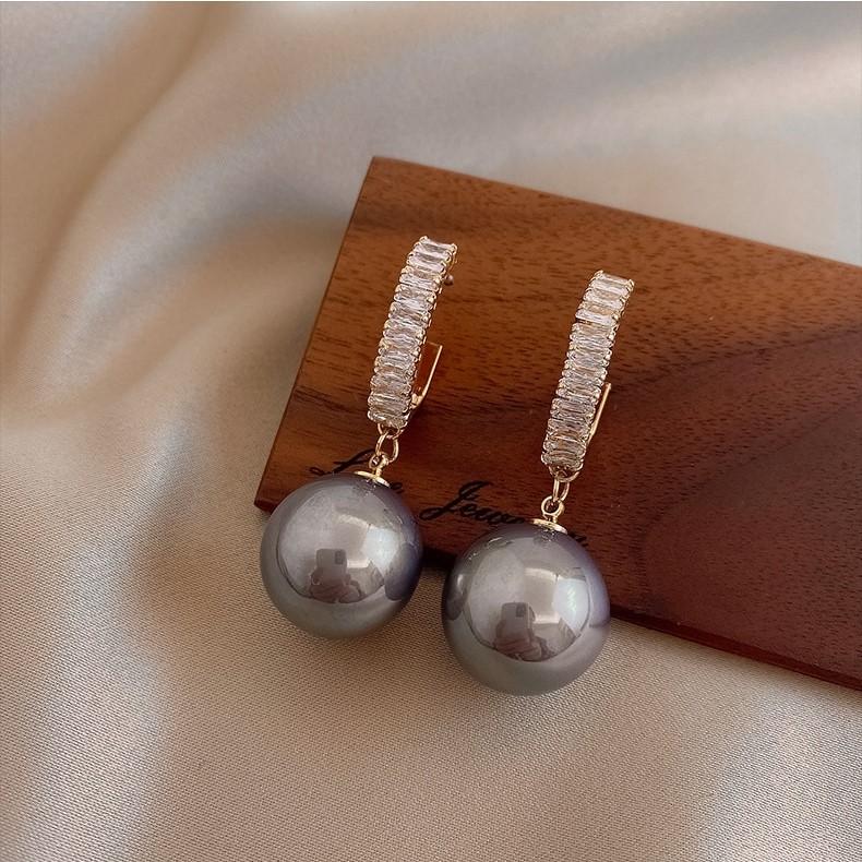 Crystal Pearl Drop Earrings