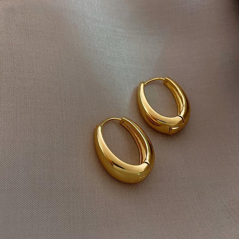 Ellipse Hoop Earrings