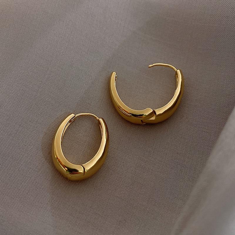 Ellipse Hoop Earrings