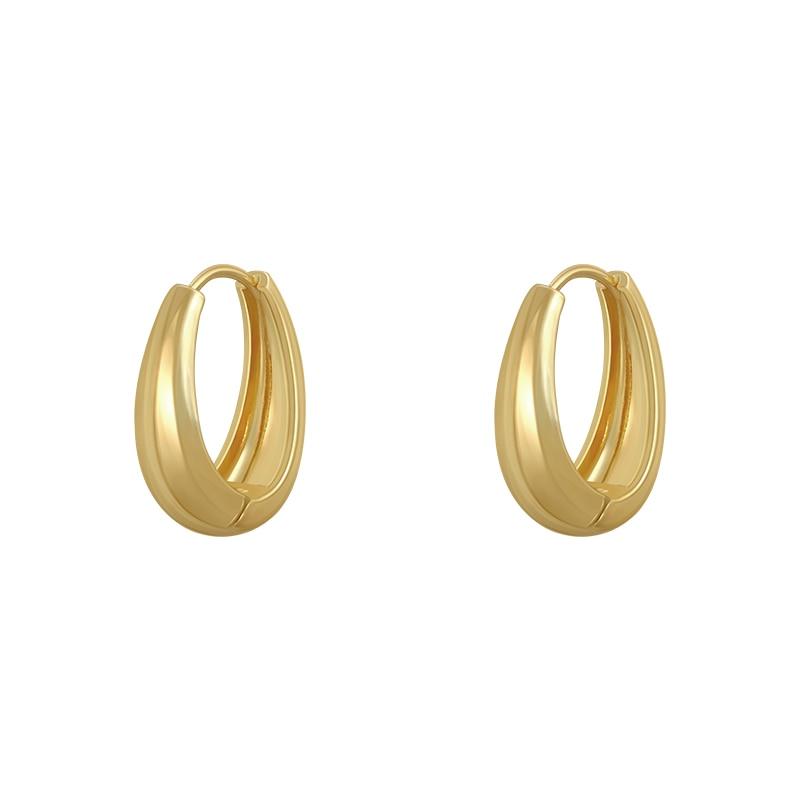 Ellipse Hoop Earrings