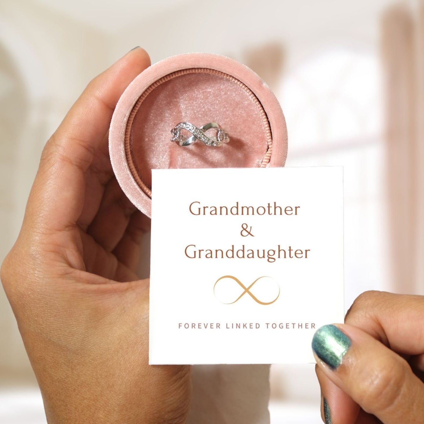 Grandmother & Granddaughter - FOREVER LINKED TOGETHER RING