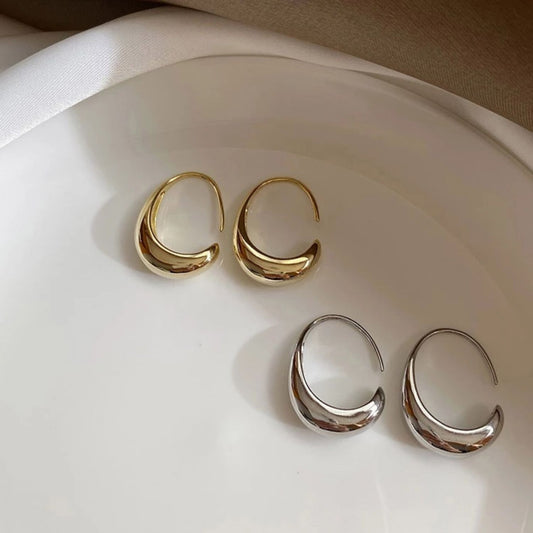 Drop Hoop Earrings