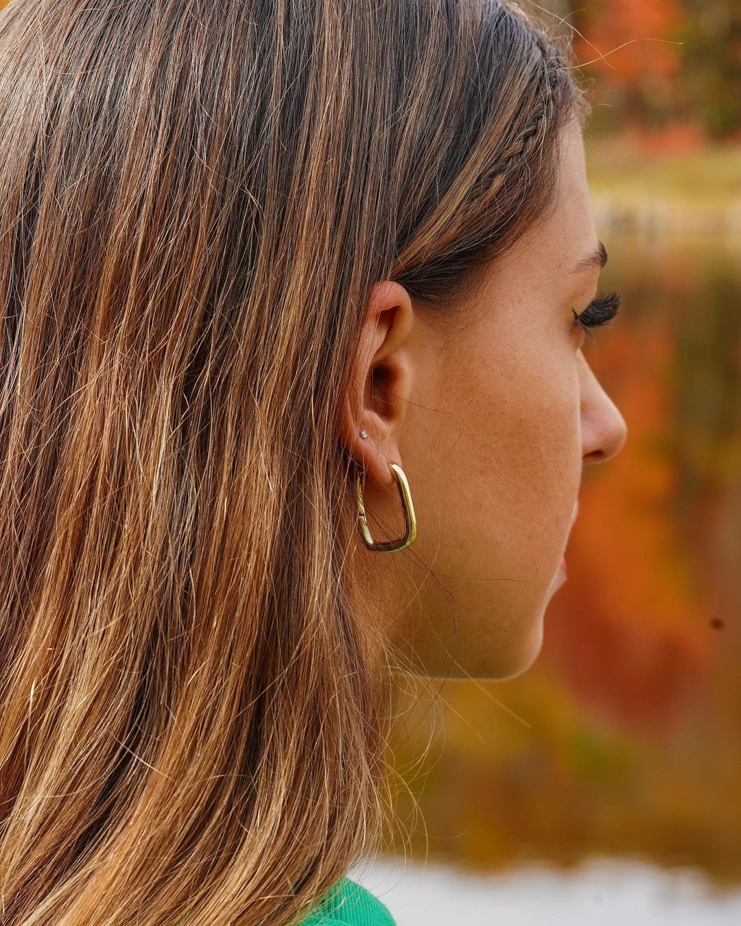 O-shaped Hoop Earrings