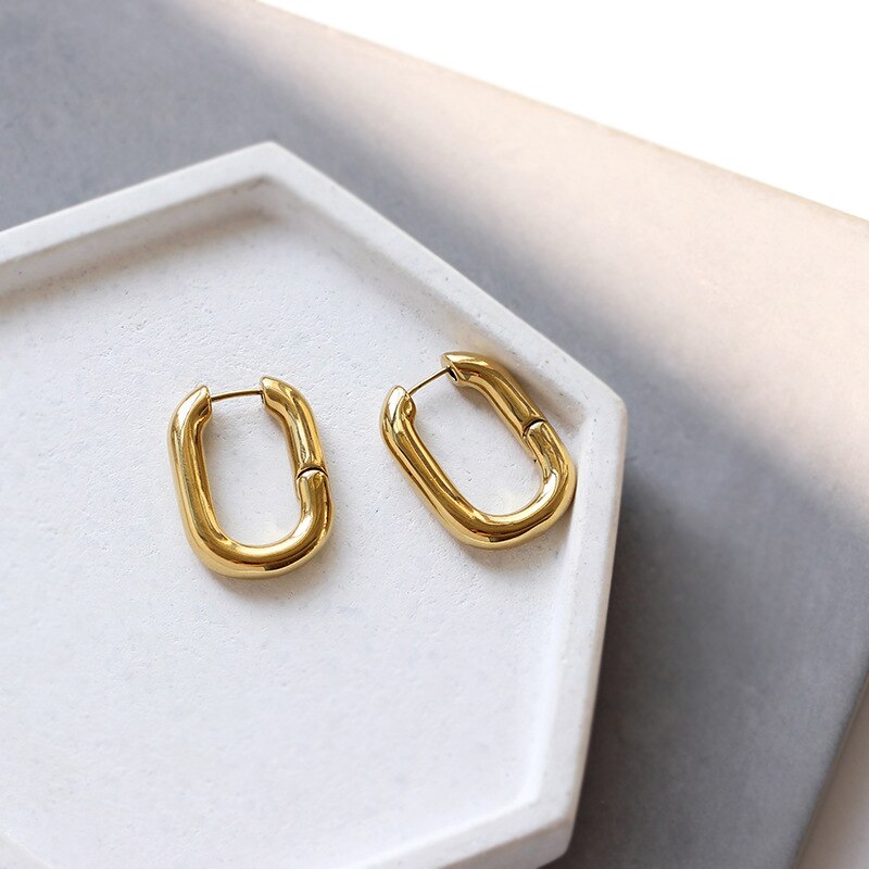 O-shaped Hoop Earrings