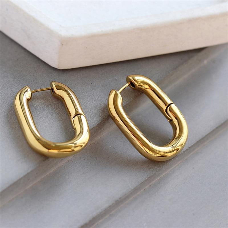 O-shaped Hoop Earrings