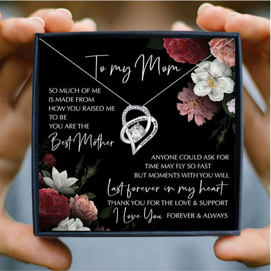 To My Mom Necklace - I love to the moon and back