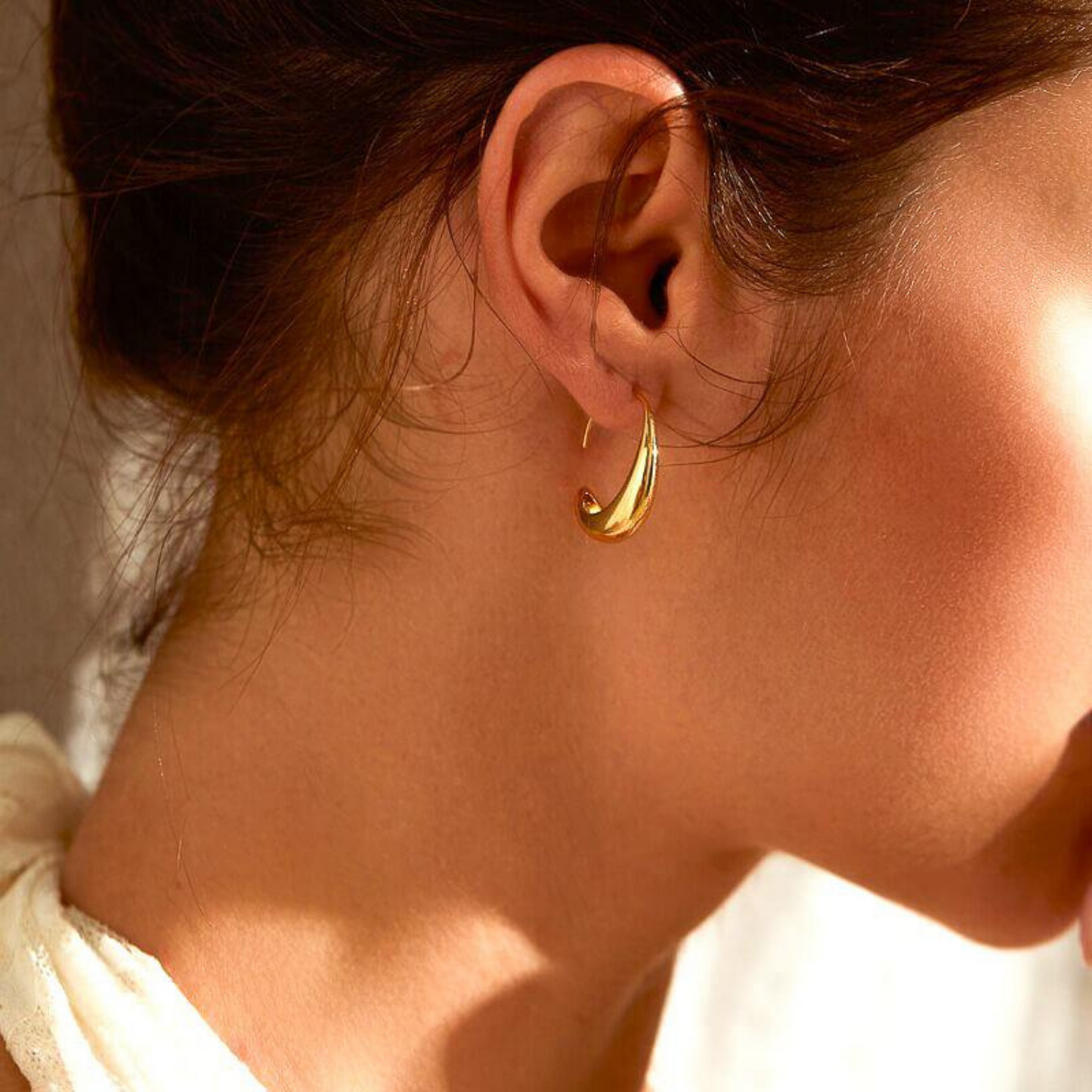 Drop Hoop Earrings